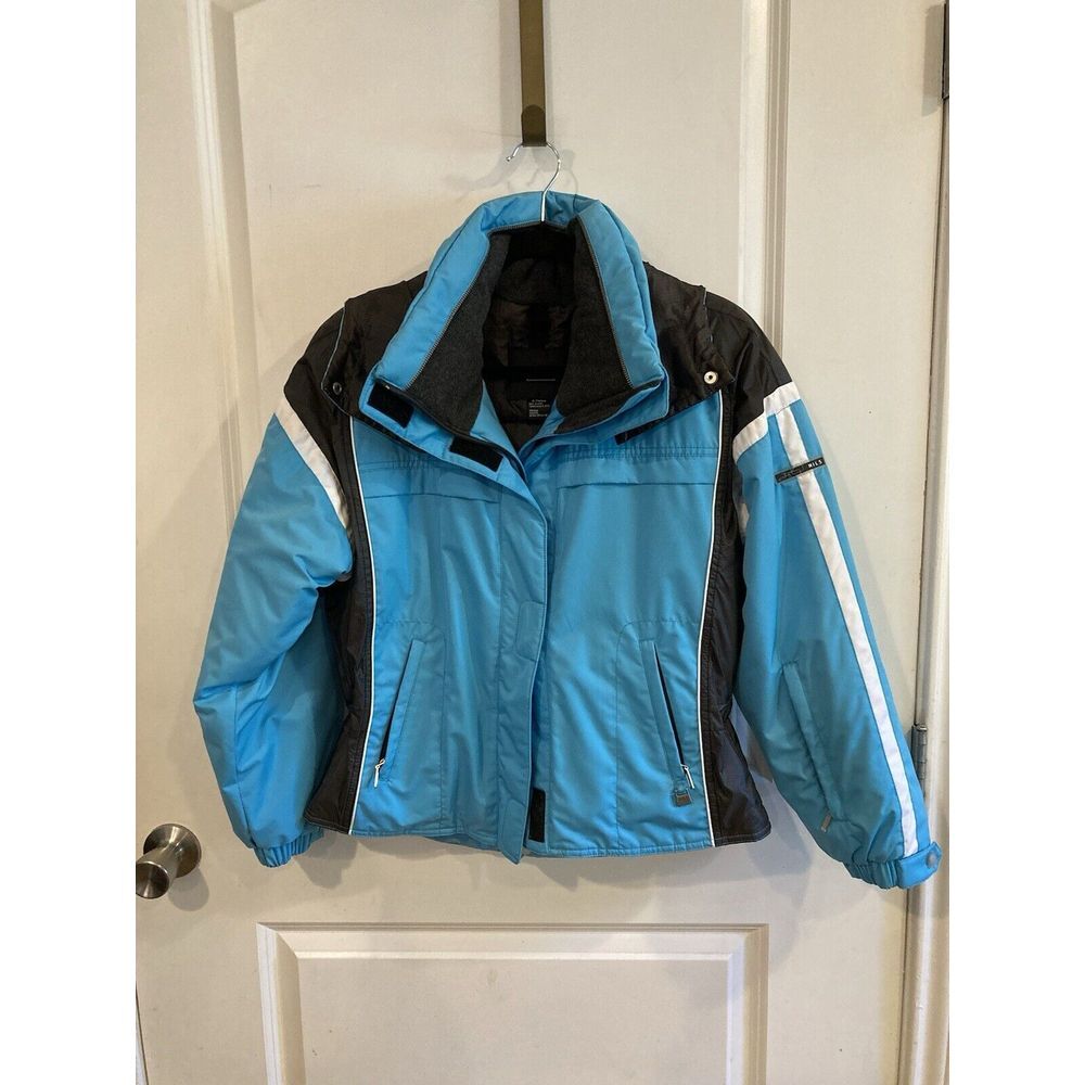 Nils Womens Ski Coat Zip Up With Hood 6 Petite Blue‎